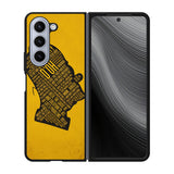 homer simpson face wallpaper Case Samsung Galaxy z Fold 5 5G BC2693