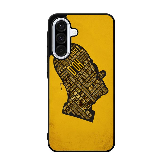homer simpson face wallpaper Samsung Galaxy A36 Case BC2693