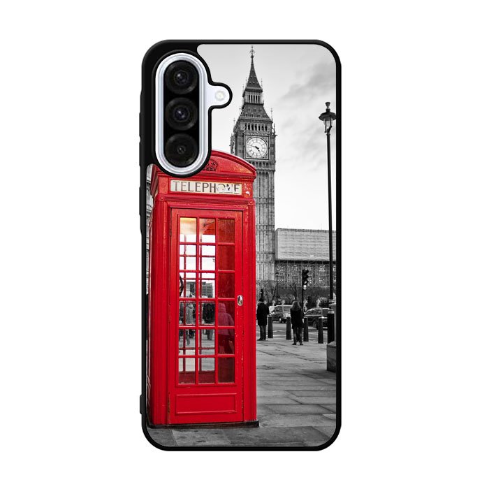 london telephone booth wallpaper Samsung Galaxy A36 Case BC2691