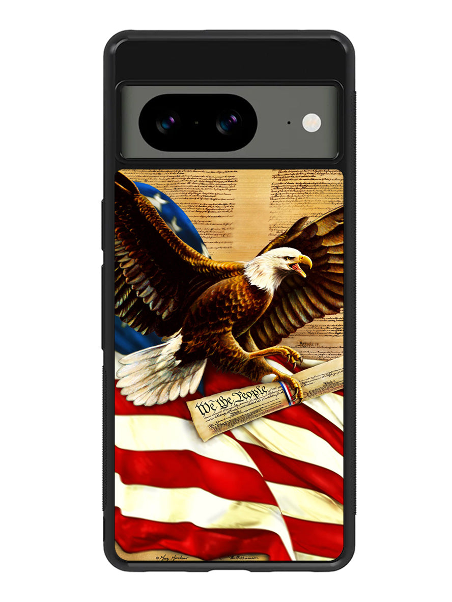 American Flag Eagle 1st Google Pixel 8a Case