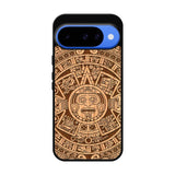 Stylized Aztec Calendar Wood Google Pixel 10 Case FE0601