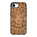 Stylized Aztec Calendar Wood iPhone 17e Case FE0601