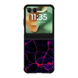 Texture black pink Motorola Moto RAZR 2025 Case FE0611