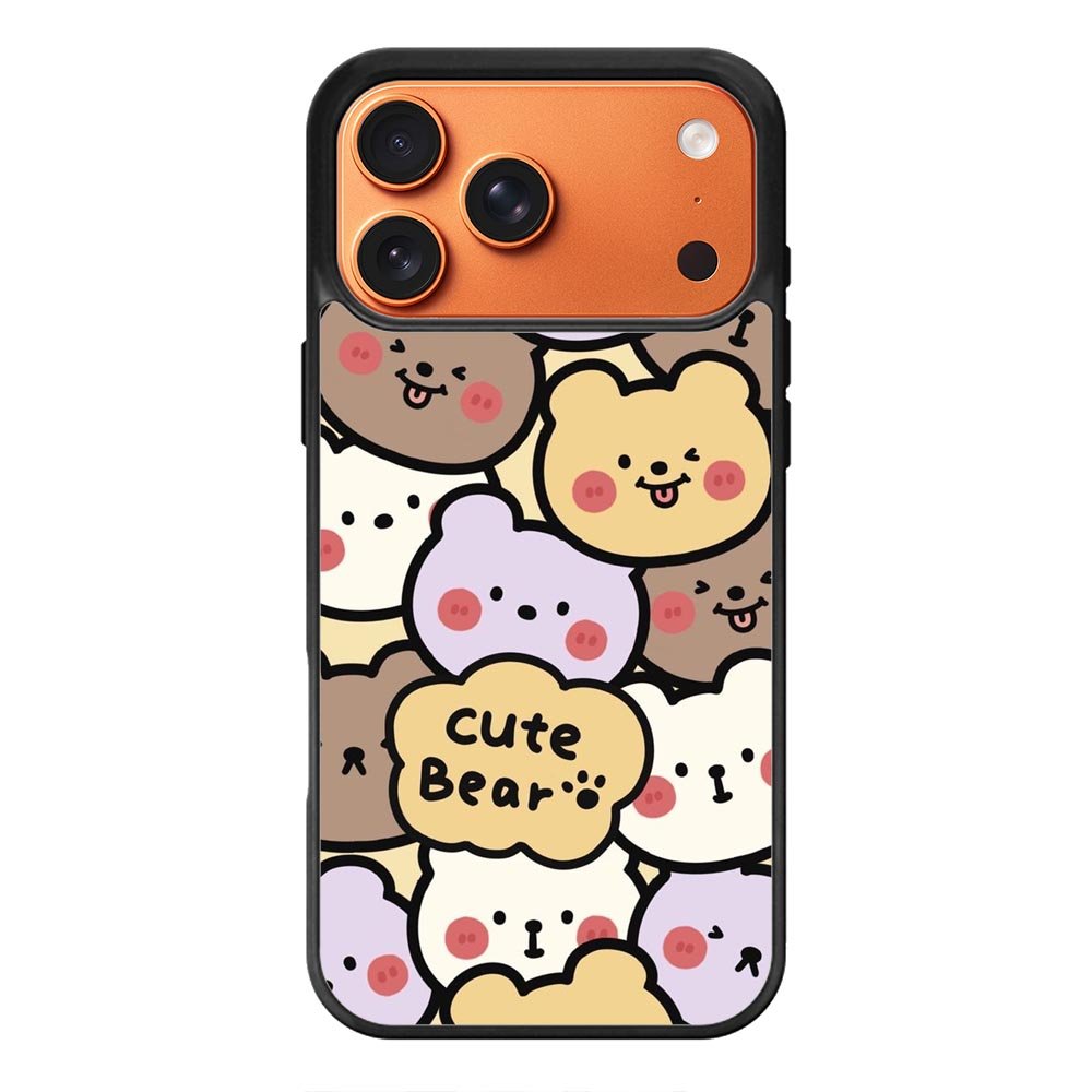 Cute bear iPhone 17 Pro Case FE0182
