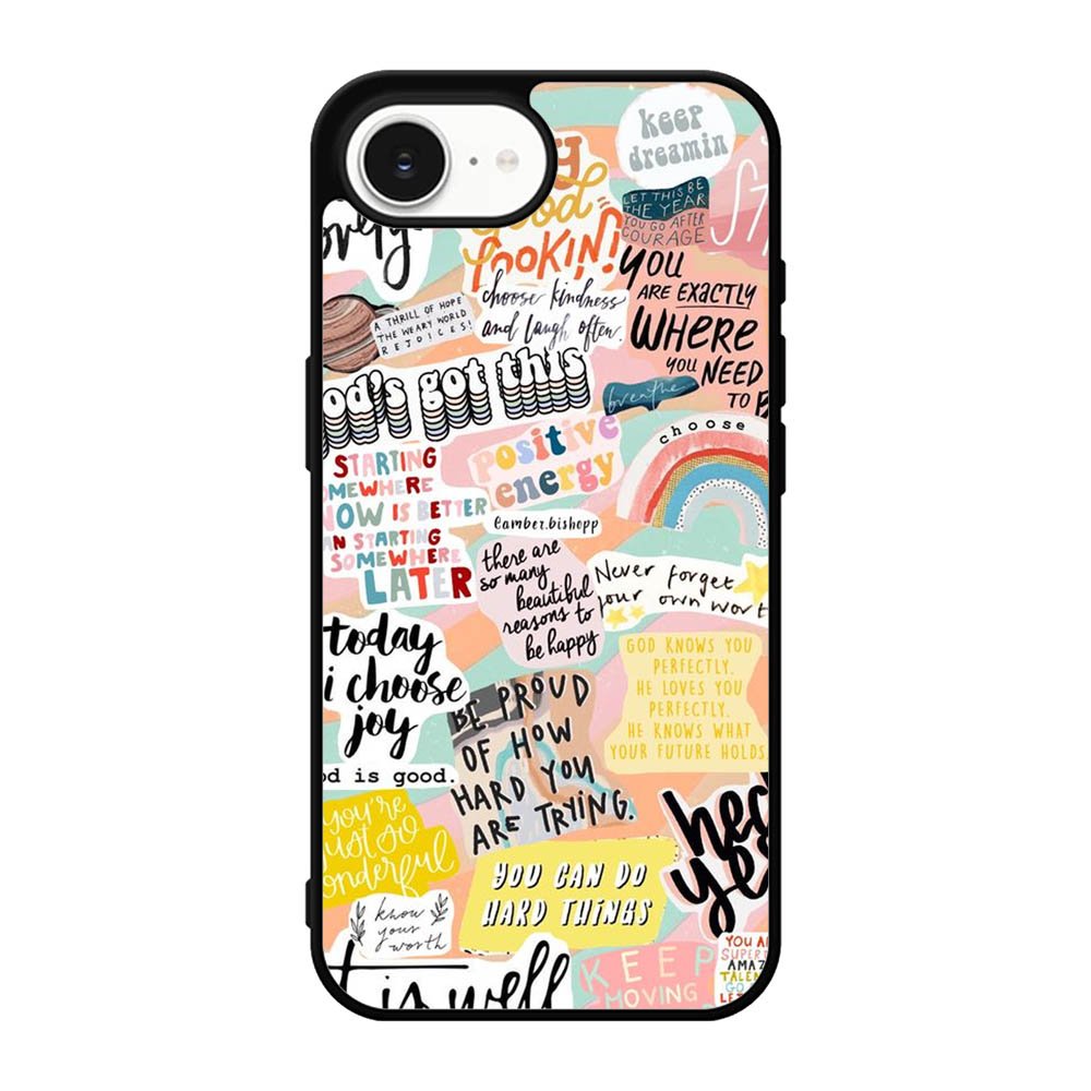 Quotes sticker iPhone 17e Case FE0520