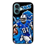 Detroit Lions Case iPhone 16 Plus BC2672