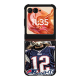 New England Patriots Motorola Moto Razr 2025/2024 , Moto Razr 60/50 Case BC2670