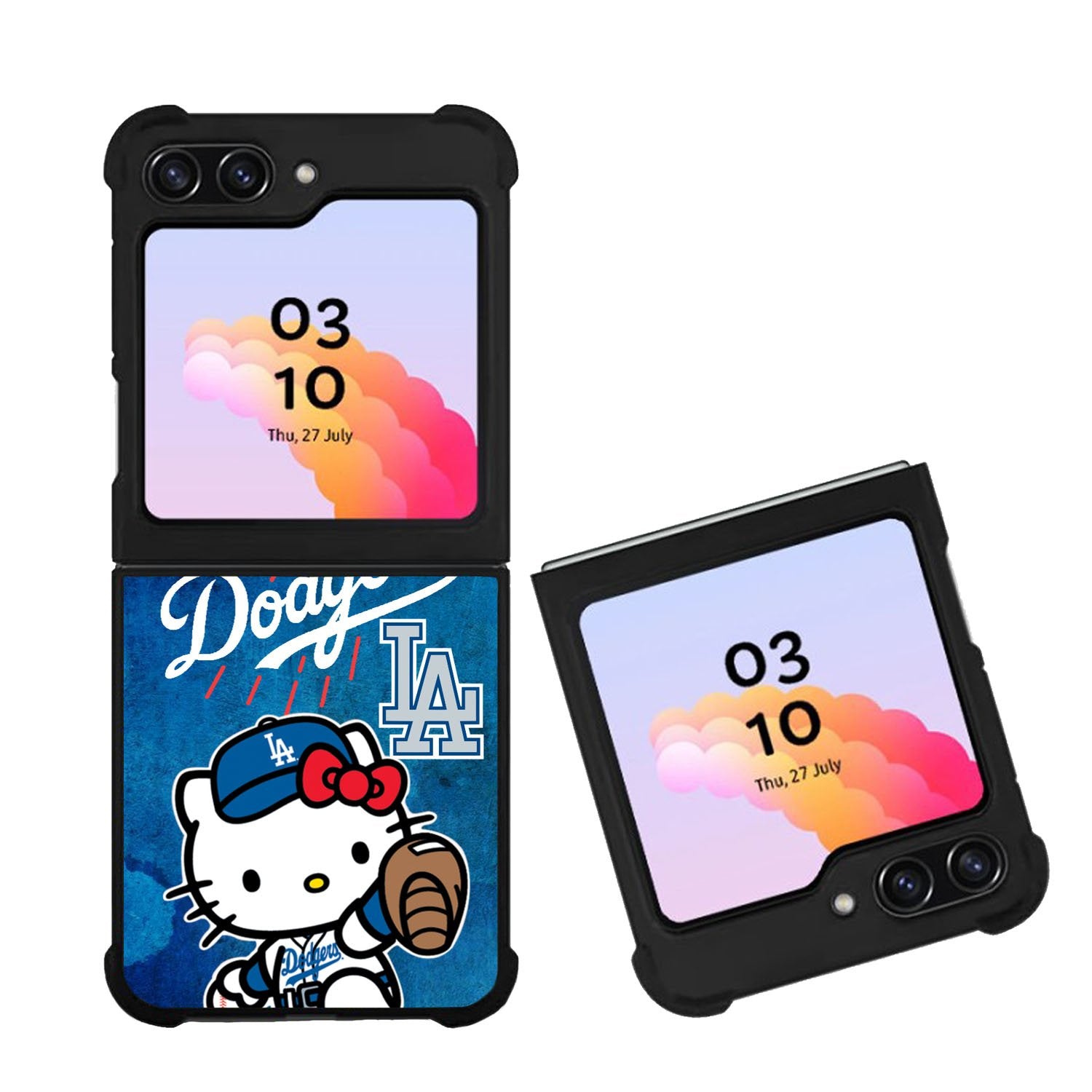 dodgers baseball hello kitty Case Samsung Galaxy Z Flip 5 5G BC2626