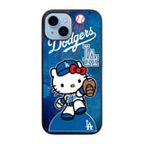 dodgers baseball hello kitty Case iPhone 15 Plus BC2626