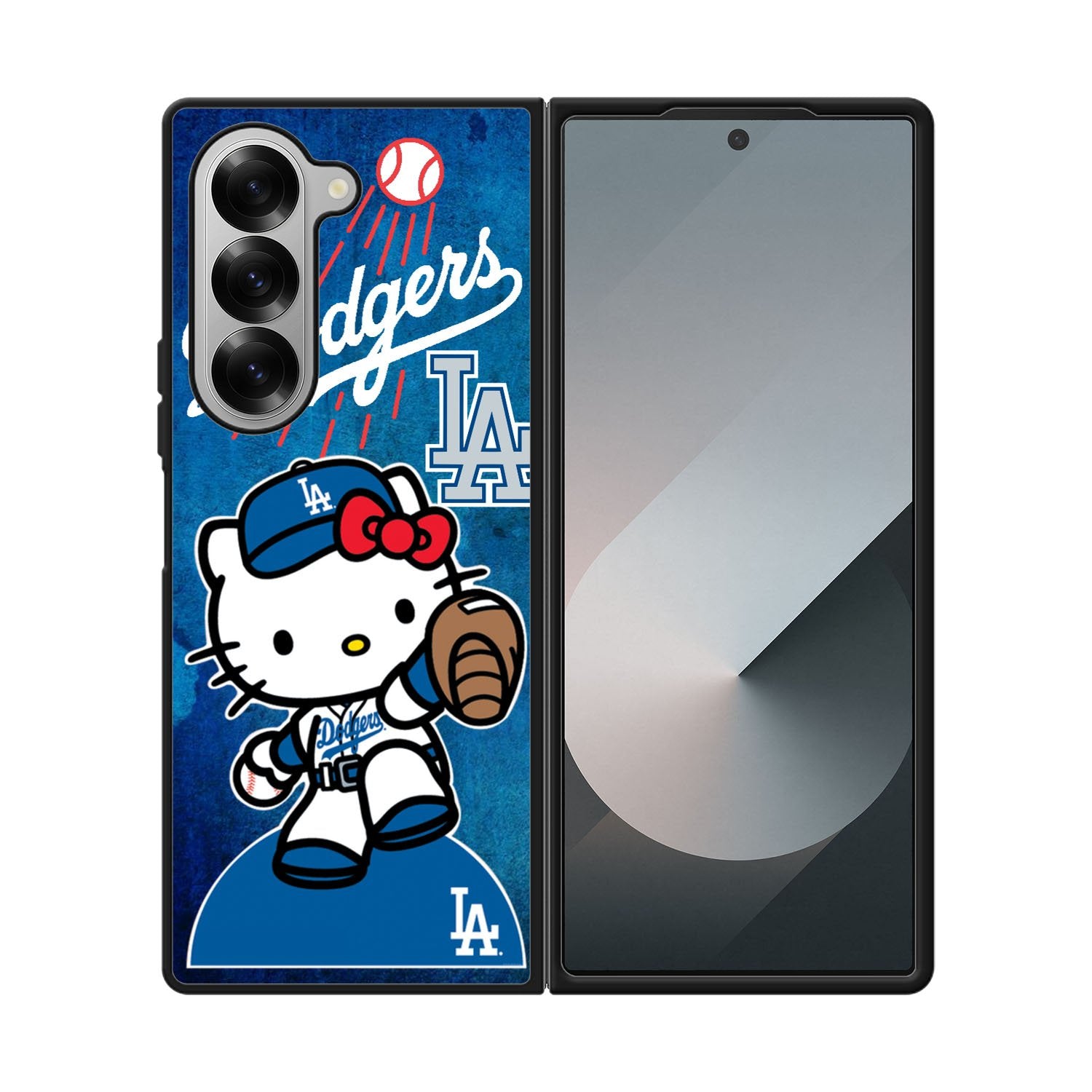 dodgers baseball hello kitty Case Samsung Galaxy Z Fold 6 5G BC2626