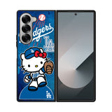dodgers baseball hello kitty Case Samsung Galaxy Z Fold 6 5G BC2626