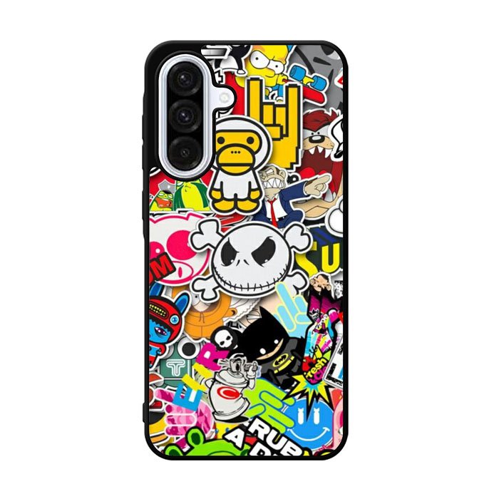 Stickerbomb Graffiti Art Collage Cool Samsung Galaxy A36 Case FE1886