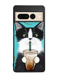 Cute Coffee Cat Google Pixel 7 Pro Case
