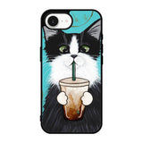 cute coffee cat iPhone 17e Case BC2297