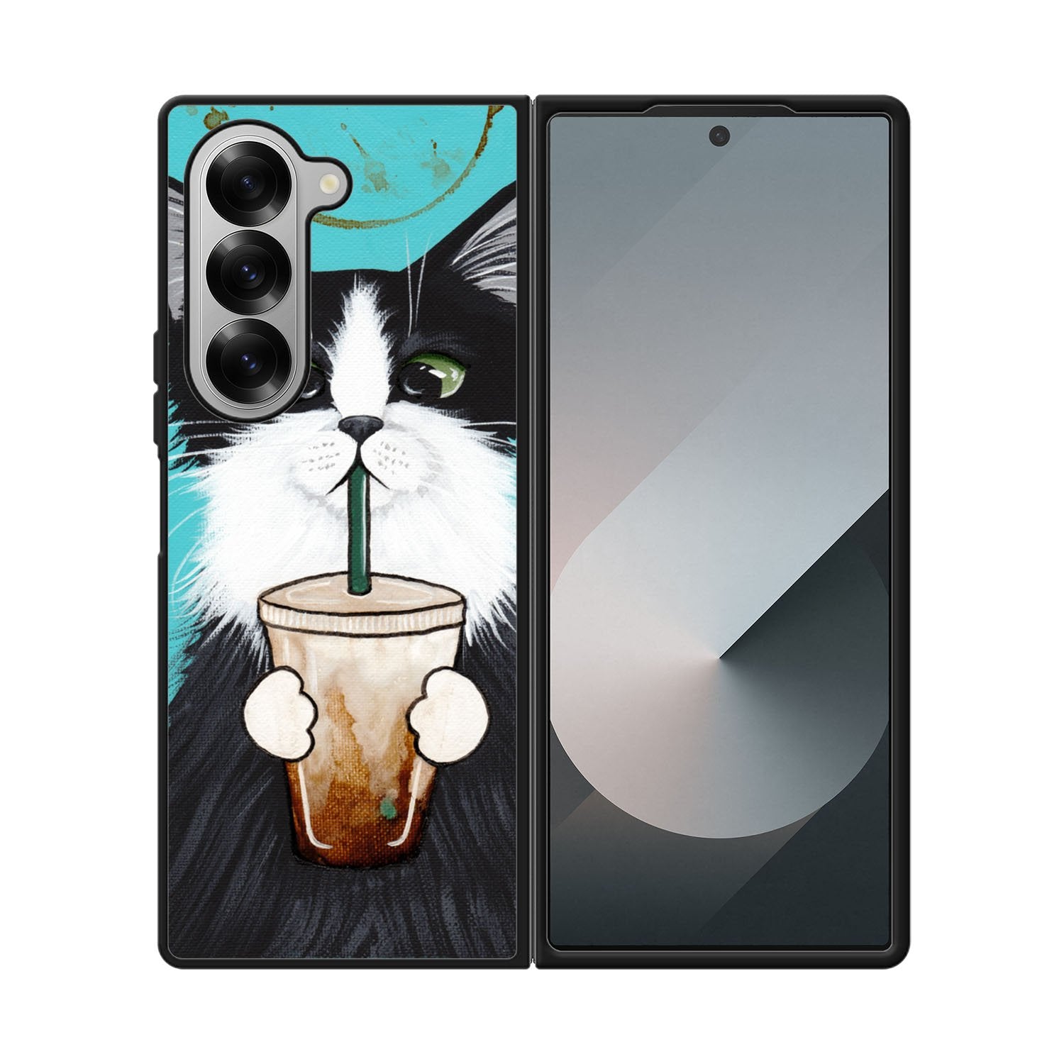 cute coffee cat Case Samsung Galaxy Z Fold 6 5G BC2297