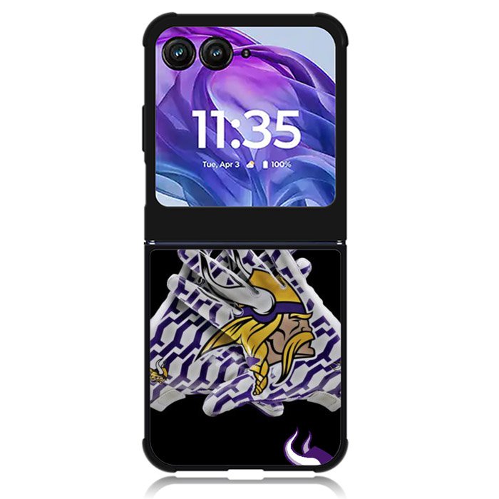 minnesota vikings 1st Motorola Moto Razr 2024 , Moto Razr 50 Case
