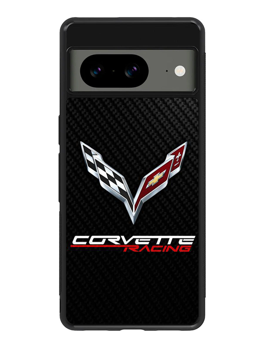 Corvette Logo Carbon 1st Google Pixel 8a Case