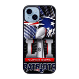 NEW ENGLAND PATRIOTS SUPER BOWL NFL Case iPhone 15 Plus BC2343
