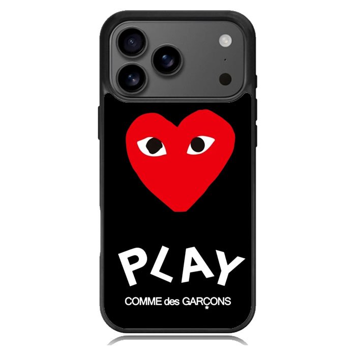 comme des garcons logo iPhone 17 Pro Max Case BC2346