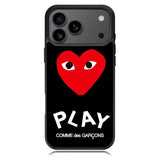 comme des garcons logo iPhone 17 Pro Case BC2346