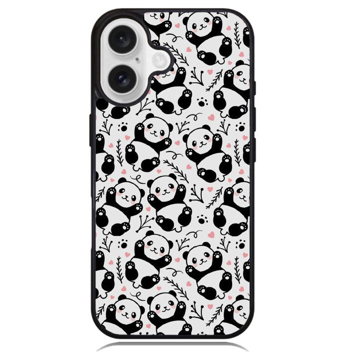 panda pattern Case iPhone 16 BC2396