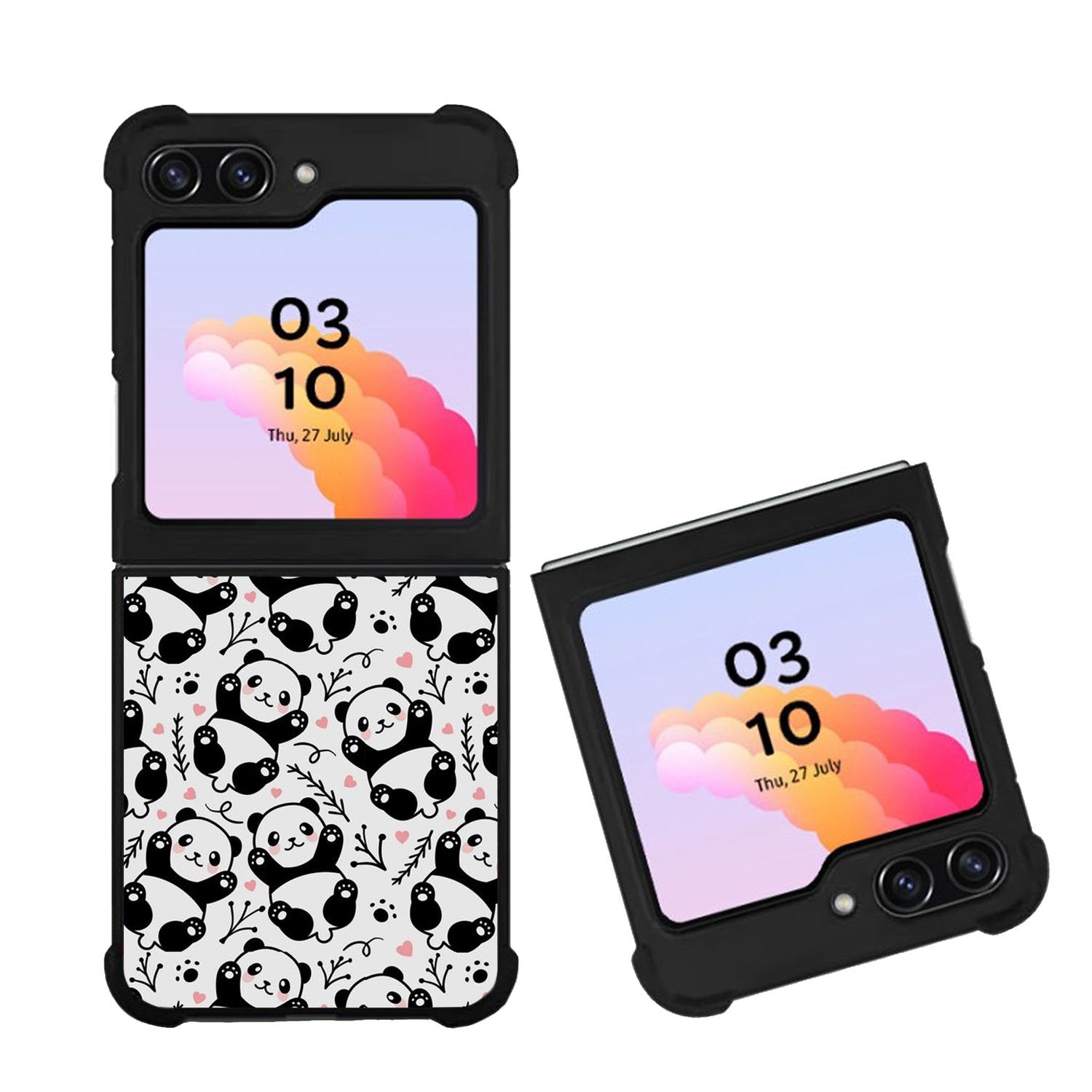 panda pattern Case Samsung Galaxy Z Flip 5 5G BC2396