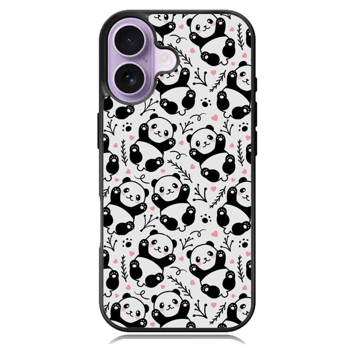 panda pattern iPhone 17 Case BC2396