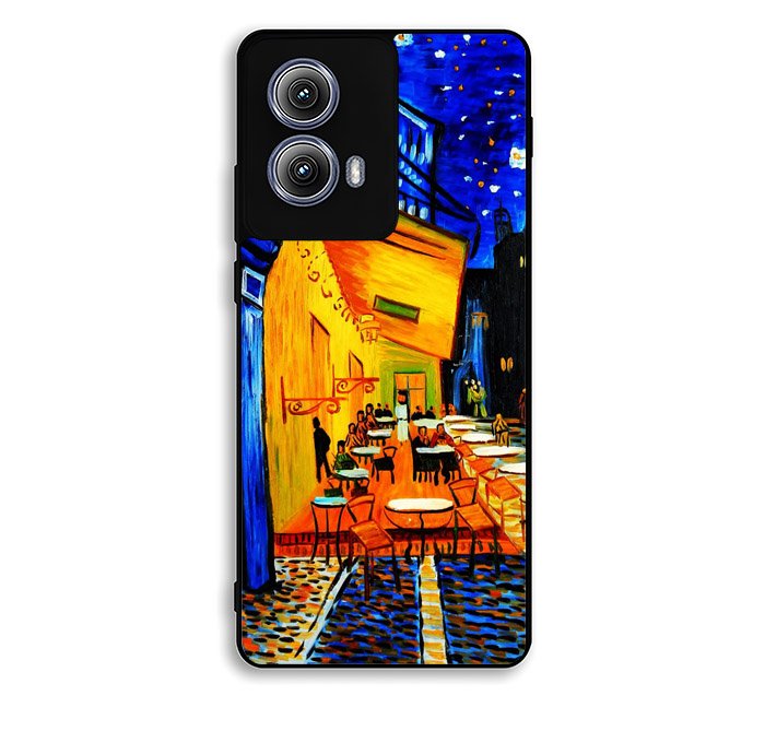 Cafe terrace Night by Vincent Van Gogh Motorola Moto Edge 2024 Case BC2521
