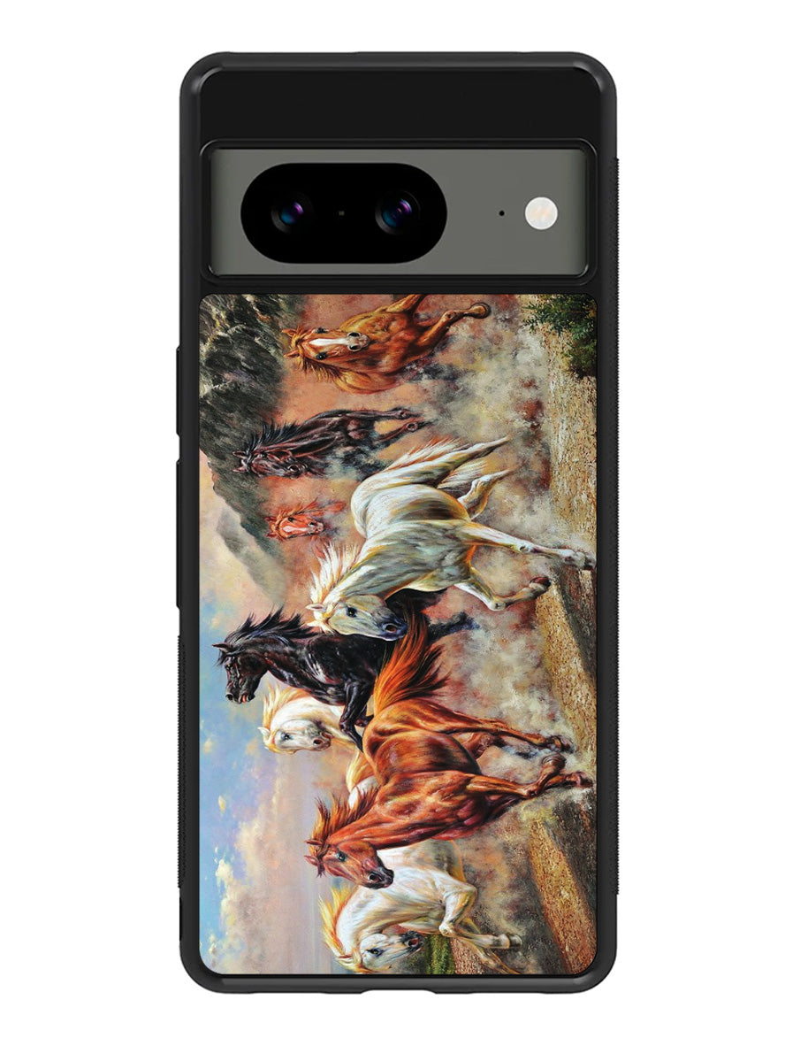 Horses Running 1st Google Pixel 8a Case
