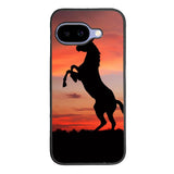 Horse Silhouette On Red Sunset Google Pixel 10A Case BC2540