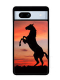 Horse Silhouette On Red Sunset Google Pixel 7A Case