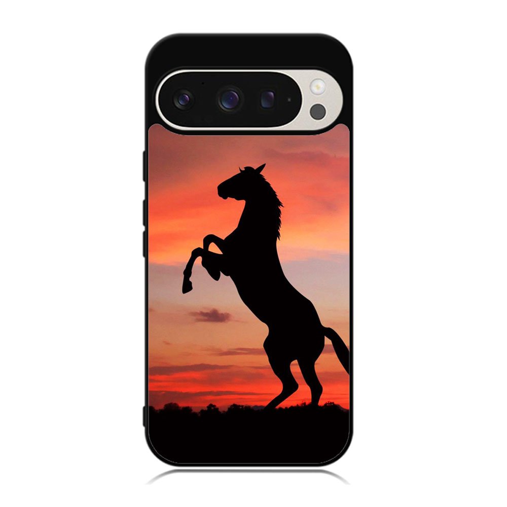Horse Silhouette On Red Sunset Case Google Pixel 9 Pro XL BC2540