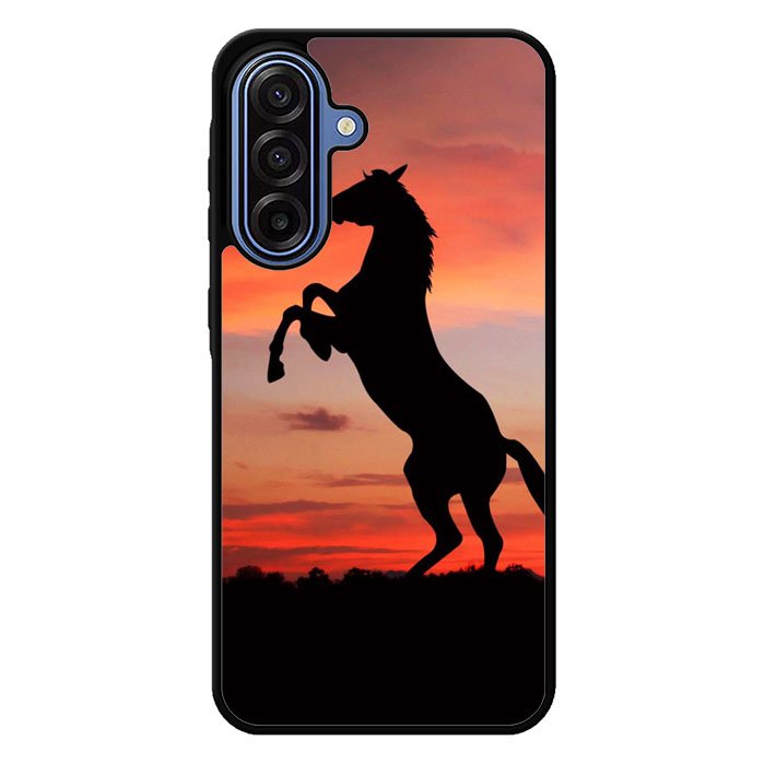 Horse Silhouette On Red Sunset Samsung Galaxy A17 5G Case BC2540