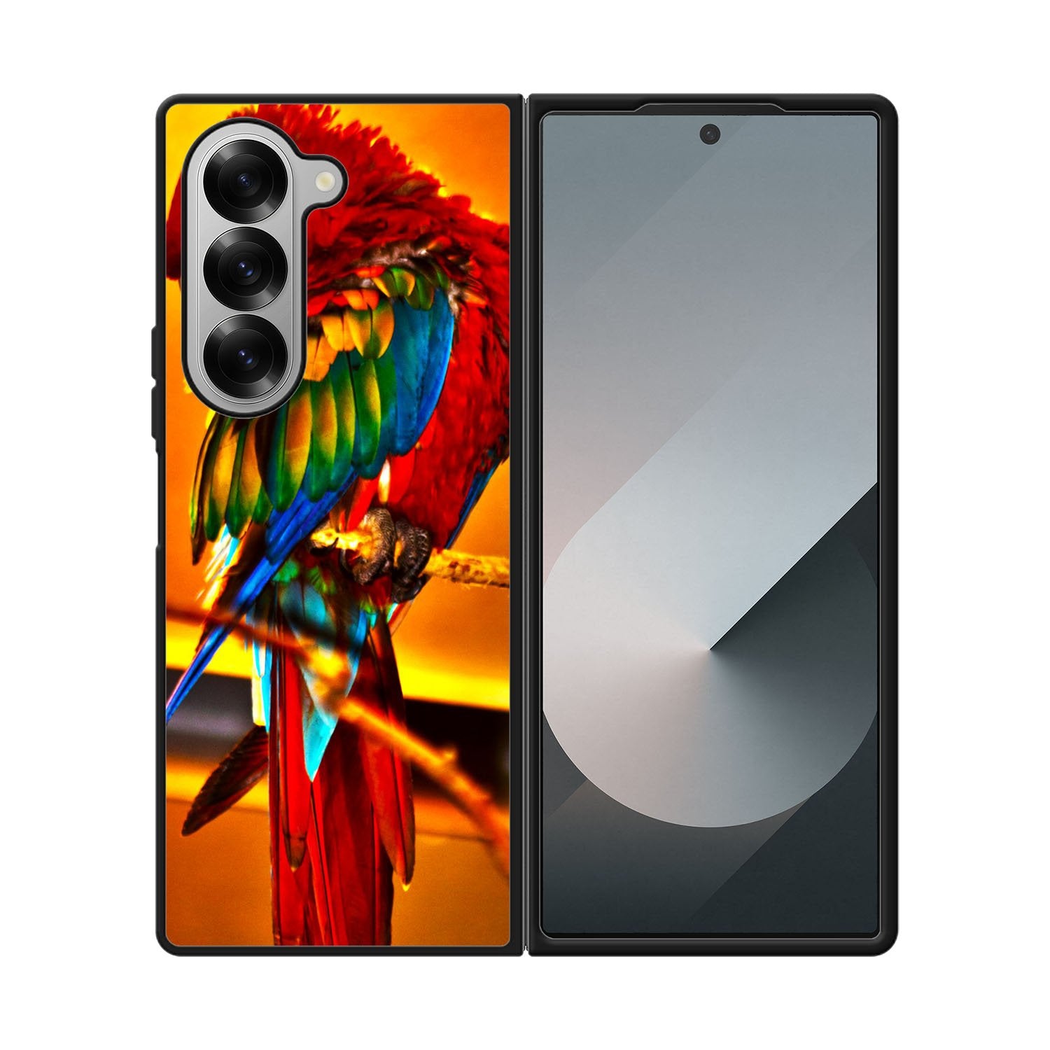 Scarlet Macaw Parrot Case Samsung Galaxy Z Fold 6 5G BC2544
