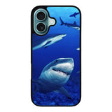 shark in water wallpaper Case iPhone 16 Plus BC2545