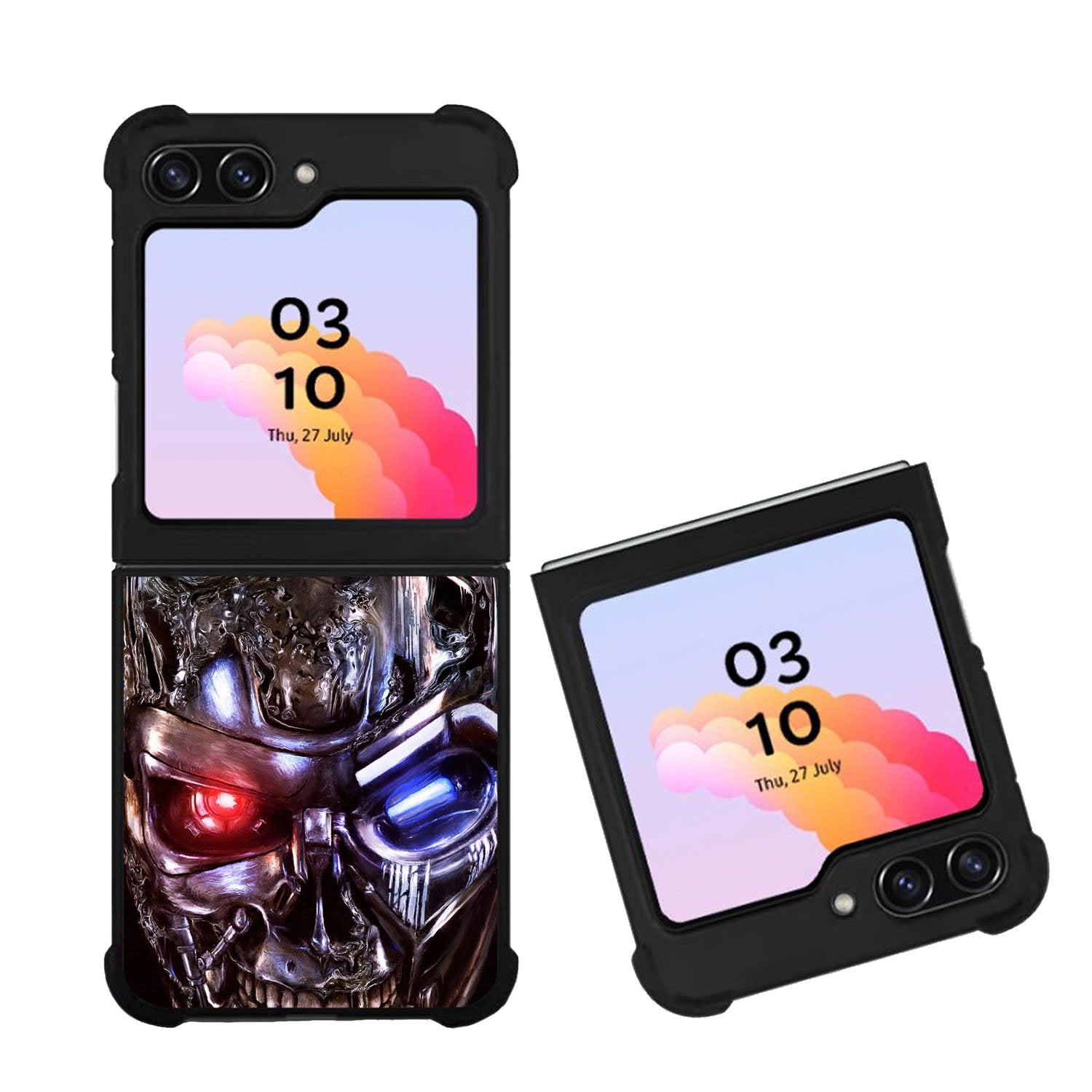 Terminator Robot Skull Case Samsung Galaxy Z Flip 5 5G BC2563