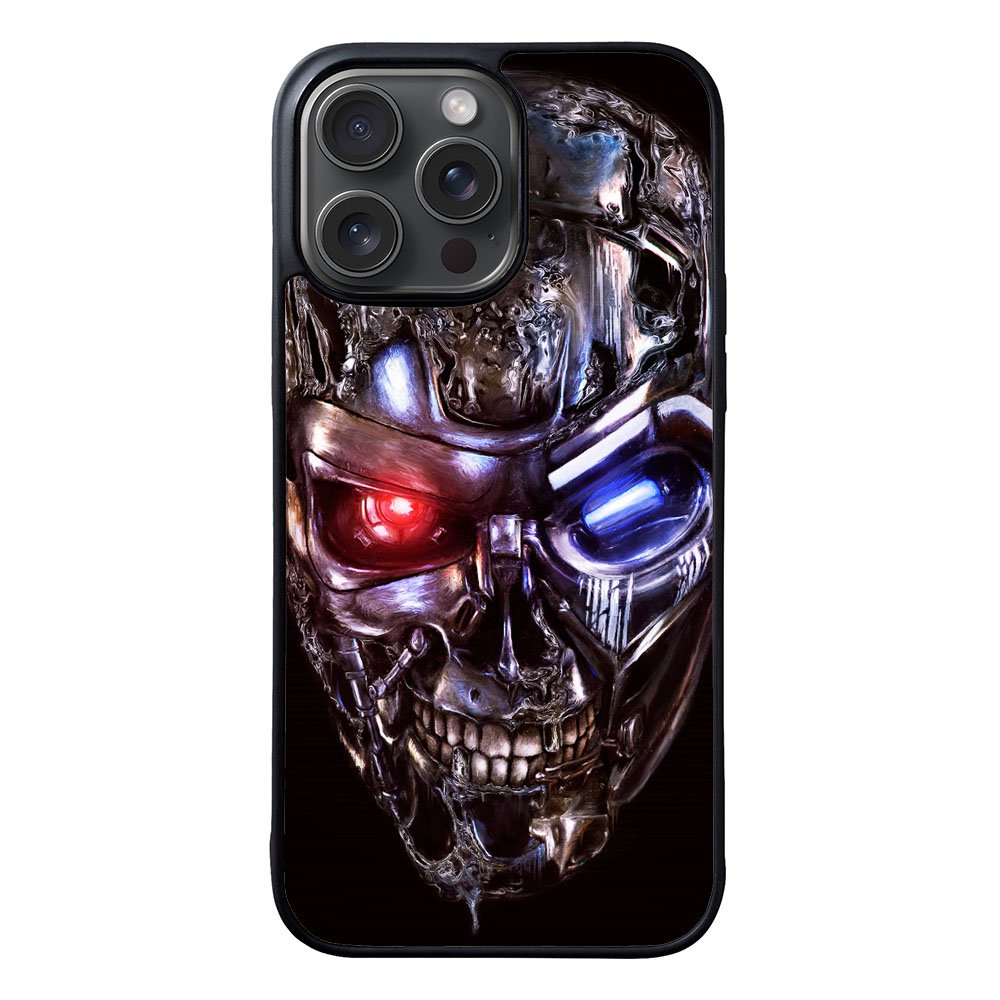 Terminator Robot Skull Case iPhone 15 Pro Max BC2563