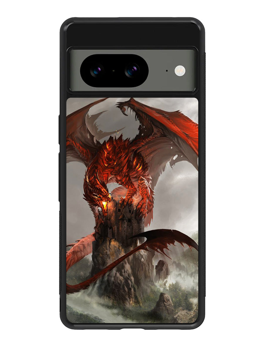 Red Dragon Wallpaper Google Pixel 8a Case