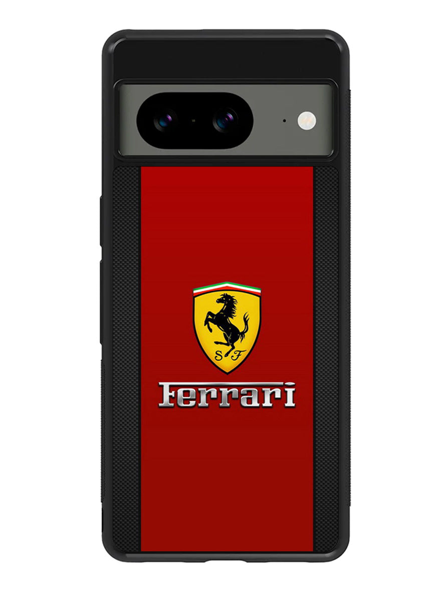 Ferrari Chrome Logo Google Pixel 8a Case