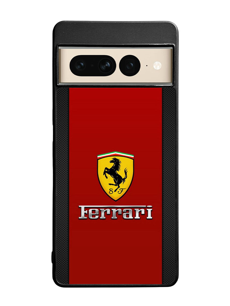 Ferrari Chrome Logo Google Pixel 7 Pro Case