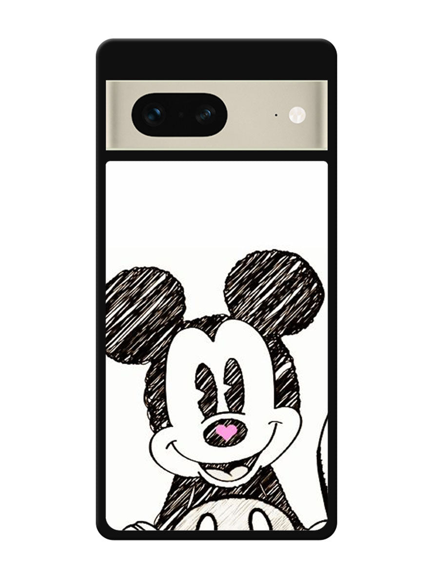 Mickey Mouse Hand Drawing Google Pixel 7 Case