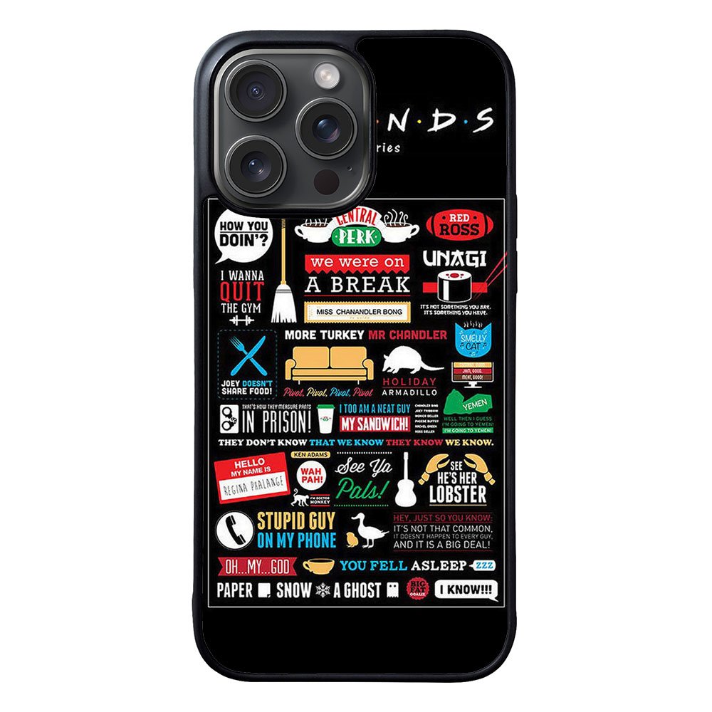 Friends TV Show Poster Case iPhone 15 Pro BC0057