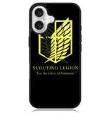 Attack on Titan Scouting Legion Case iPhone 16 BC0076
