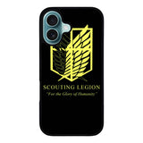 Attack on Titan Scouting Legion Case iPhone 16 Plus BC0076