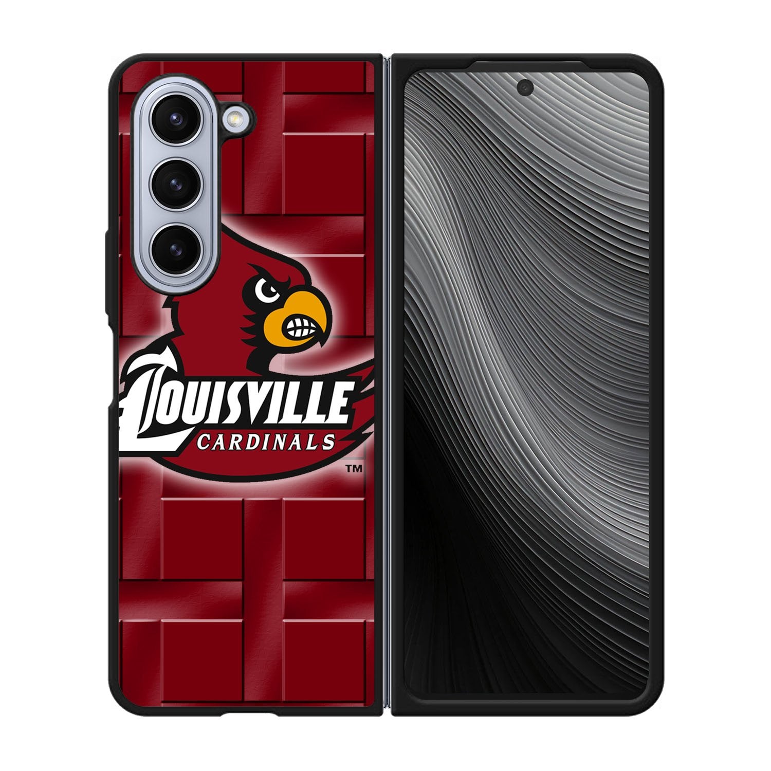 Louisville Cardinal Logo Case Samsung Galaxy z Fold 5 5G BC0023
