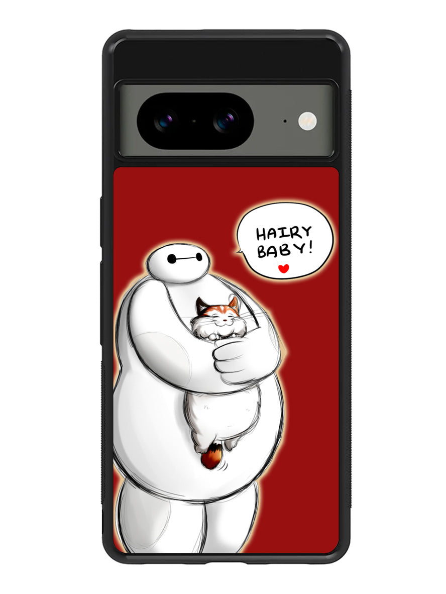 Cat and Baymax Hairy Baby Google Pixel 8a Case