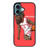 James Harden basketball Sport Houston Rockets Case iPhone 16 Plus BC0046