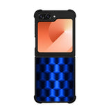 Abstract Blue Parallax Cubes Pattern Case Samsung Galaxy Z Flip 6 5G BC0072