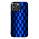Abstract Blue Parallax Cubes Pattern Case iPhone 15 Pro Max BC0072