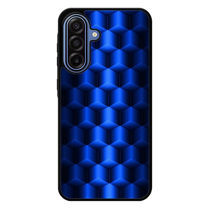 Abstract Blue Parallax Cubes Pattern Samsung Galaxy A17 5G Case BC0072